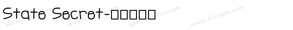 State Secret字体转换